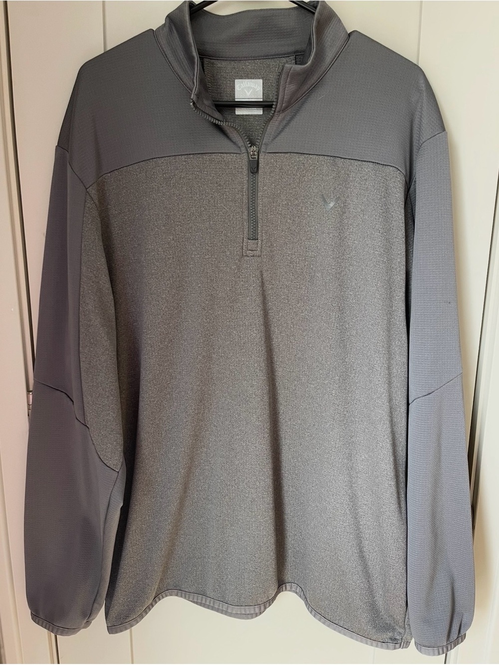 Callaway Mens 1/4 Zip Pullover Performance Sweatshirt Size XL Golf Grey